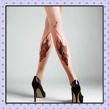 Collant effet tatouage tattoo tights motif dragon tribal